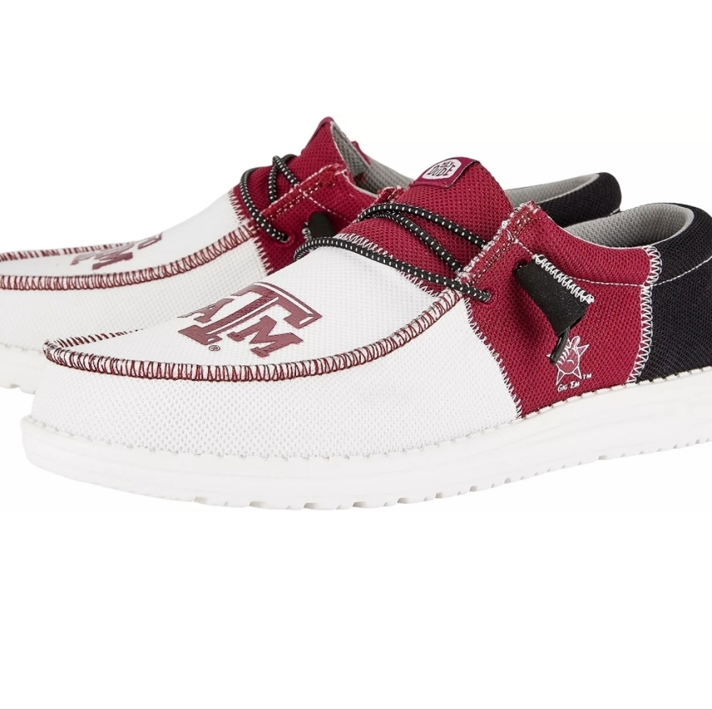 Hey Dude Men's  Texas A&M Burgundy/White